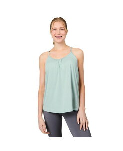�t���[ �J���g���[ ���f�B�[�X �g�b�v�X �V���c V�l�b�N Free Country Women's Microtechill B Cool V-Neck Cami Top with Built-In Bra Green tea �O���[��