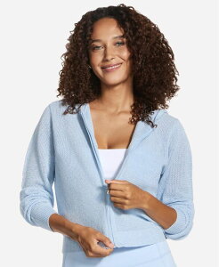 �X�P�b�`���[�Y ���f�B�[�X �A�E�^�[ �j�b�g�E�Z�[�^�[ Skechers Women's Go Walk Shine Full-Zip Sweaterain Blue �u���[