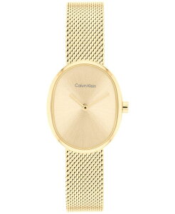 �J���o���N���C�� ���f�B�[�X �A�N�Z�T���[ �r���v ���b�V�� T�V���c Calvin Klein Women's Euphoria Gold Tone Stainlessteel Mesh Bracelet Watch 23.2mm Gold �S�[���h