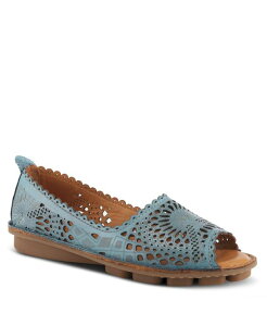 �X�v�����O�X�e�b�v ���f�B�[�X �V���[�Y �X���b�|���E���[�t�@�[ Spring Step Brandal Women'slip-On Shoe with Rubber Sole Blue �u���[