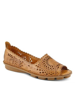 �X�v�����O�X�e�b�v ���f�B�[�X �V���[�Y �X���b�|���E���[�t�@�[ Spring Step Brandal Women'slip-On Shoe with Rubber Sole Camel �L������