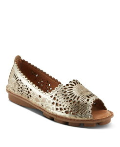 �X�v�����O�X�e�b�v ���f�B�[�X �V���[�Y �X���b�|���E���[�t�@�[ Spring Step Brandal Women'slip-On Shoe with Rubber Sole Gold �S�[���h