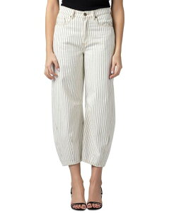 �u�����N�j���[���[�N ���f�B�[�X �{�g���X �J�W���A���p���c BLANK NYC Women's Rail Road Striped Barrell Pantsail Away �X�g���C�v