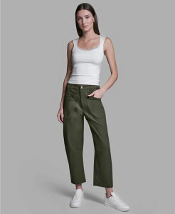 �r�[�V�r�[�W�[ ���f�B�[�X �{�g���X �J�W���A���p���c BCBG Women's Mid-Rise Pocket Detail Barrel Pants Rustic Olive �I���[�u