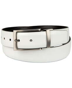 �J���o���N���C�� �����Y �A�N�Z�T���[ �x���g Calvin Klein Men �f s Two-In-One Feather Edge Reversible Dress Belt White/Black �z���C�g