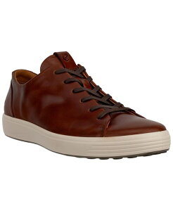 �G�R�[ �����Y �V���[�Y �X�j�[�J�[ Ecco Men'soft 7 Premier Sneaker Cognac