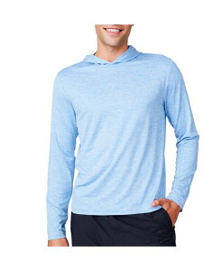 �t���[ �J���g���[ �����Y �A�E�^�[ �p�[�J�[�E�X�E�F�b�g Free Country Men's Textured SunFree UPF Hoodie Blue �u���[