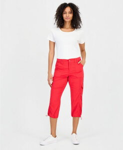 �y���������z �X�^�C���A���h�R�[ ���f�B�[�X �J�W���A���p���c �{�g���X Women's Mid-Rise Cargo Capri Pants Exclusively at Macy's Fresh Lipstick