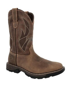 �W���[�W�u�[�c �����Y �V���[�Y �u�[�c�E���C���u�[�c GEORGIA BOOT Men's Carbo-Tec FLX 11 Pull-On Work Boot Brown �u���E��