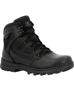 ���b�L�[ �����Y �V���[�Y �u�[�c�E���C���u�[�c ROCKY Men's Enforcer 6 Waterproof Public Service Boot Black �u���b�N