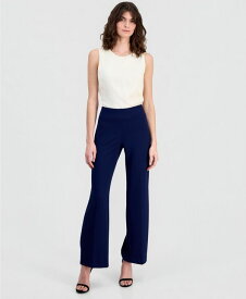アンクライン レディース ボトムス カジュアルパンツ プチ Anne Klein Petite Wide-Leg High-Rise Pants Distant Mountain
