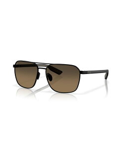 �R�X�^�f���}�[�� �����Y �A�N�Z�T���[ �T���O���X�E�A�C�E�F�A Costa Del Mar Men's Wader Polarized Sunglasses 6S4003 Satin Black �u���b�N