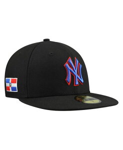 �j���[�G�� �����Y �A�N�Z�T���[ �X�q �~�j New Era Men's Black New York Yankees Dominican Republic 59FIFTY Fitted Hat Black �u���b�N