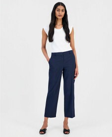 アンクライン レディース ボトムス カジュアルパンツ Anne Klein Women'seersucker Stripe Pants Distant Mountain / Anne Black ブラック