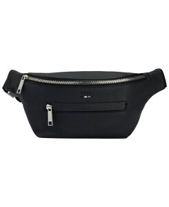 �{�X �����Y �o�b�O BOSS Men's Ray Zip Top Belt Bag Black �u���b�N