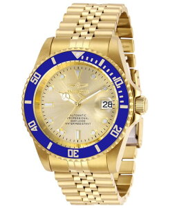 �C���r�N�^ �����Y �A�N�Z�T���[ �r���v Invicta Men's 29185 Pro Diver Automatic 3 Hand Champagne Dial Watch Gold �S�[���h