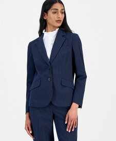 アンクライン レディース アウター ジャケット・ブルゾン ブレザー Anne Klein Women'seersucker Stripe Blazer Distant Mountain / Anne Black ブラック