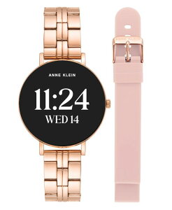 �A���N���C�� ���f�B�[�X �A�N�Z�T���[ �r���v Anne Klein Women's Connect It Prismartwatch with Rose Gold-Tone Metalloy and Pink Silicone Band 30mm Rose Gold-Tone Blush Pink �s���N