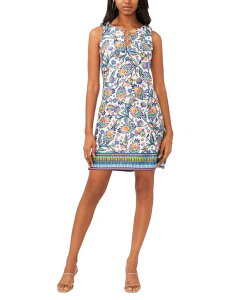 �~�X�N ���f�B�[�X �g�b�v�X �����s�[�X �v�` �m�[�X���[�u MSK Petite Paisley Three-Ring Sleevelesshift Dress Jbs Navy �l�C�r�[