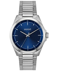 �q���[�S�{�X �����Y �A�N�Z�T���[ �r���v T�V���c Hugo Boss Men'seam Quartz Stainlessteel Watch 42.5mm Silver �V���o�[