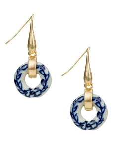 �p�g���V�A�i�V�� ���f�B�[�X �A�N�Z�T���[ �s�A�X�E�C�������O Patricia Nash Gold-Tone Plated Circle Drop Earrings Worn Gold �S�[���h