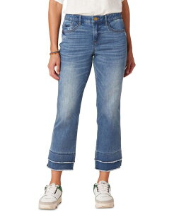 �f���N���V�[ ���f�B�[�X �{�g���X �f�j���p���c �v�` �W�[���Y Democracy Petite Absolution Kick Flare Mid Rise Jeans Mid Blue �u���[