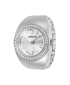 �C���r�N�^ ���f�B�[�X �A�N�Z�T���[ �r���v �~�j Invicta Women's 48943 Mini Quartz 2 Handial Ring Watch Silver �V���o�[