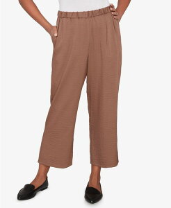 �A���t���b�h �_�i�[ ���f�B�[�X �{�g���X �J�W���A���p���c �v�` �A���N�� Alfredunner Petite Spice Market Wide-Leg Pull-On Ankle Pants Mocha ���J