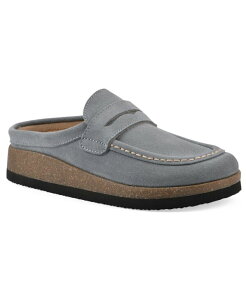 �z���C�g�}�E���e�� ���f�B�[�X �V���[�Y �T���_�� White Mountain Women's Brinlee Footbed Clogs Blue Raspberry Suede �u���[