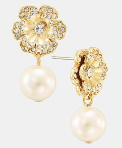 �`���[�^�[�N���u ���f�B�[�X �A�N�Z�T���[ �s�A�X�E�C�������O Charter Club Imitation Pearl & Crystal Flower Drop Earrings Gold �S�[���h