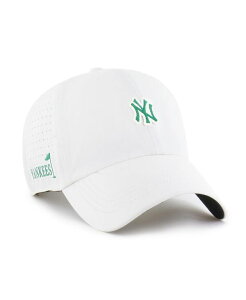 47 �u�����h �����Y �A�N�Z�T���[ �X�q '47 Brand Men's White New York Yankees Elevated Greens Clean Up Adjustable Hat White �z���C�g