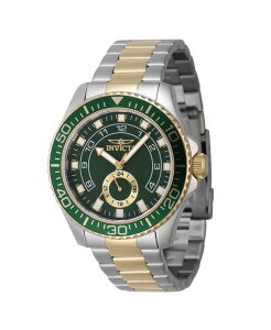 �C���r�N�^ �����Y �A�N�Z�T���[ �r���v Invicta Men's 47129 Pro Diver Quartz Multifunction Green Dial Watch Gold �S�[���h