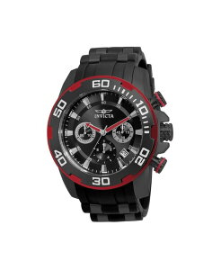 �C���r�N�^ �����Y �A�N�Z�T���[ �r���v Invicta Men's 22310 Pro Diver Quartz Chronograph Black Dial Watch Black �u���b�N