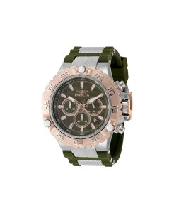 �C���r�N�^ �����Y �A�N�Z�T���[ �r���v Invicta Men's 48555 Subaquartz VD53 Metal Dial Watch Olive green steel �O���[��