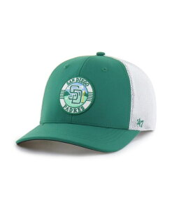 47 �u�����h �����Y �A�N�Z�T���[ �X�q '47 Brand Men's Kelly Green/White San Diego Padres Elevated Greens Adjustable Trucker Hat Kelly Green White �z���C�g