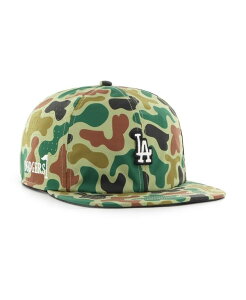 47 �u�����h �����Y �A�N�Z�T���[ �X�q �L���b�v '47 Brand Men's Camo Los Angeles Dodgers Elevated Greens Captain Adjustable Hat Camo