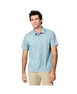 �t���[ �J���g���[ �����Y �g�b�v�X �|���V���c �v�����g Free Country Men'sunFree UPF Printed Polo Shirt Basil palm heaven
