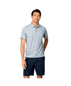 �t���[ �J���g���[ �����Y �g�b�v�X �|���V���c �v�����g Free Country Men'sunFree UPF Printed Polo Shirt Cream palm heaven �N���[��