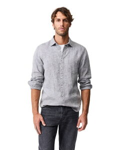 ���b�h�A���h�O�� �����Y �g�b�v�X �V���c ���l�� Rodd & Gunn Men's Coromandel Sport Fit Linen Shirt Smoke �X���[�N