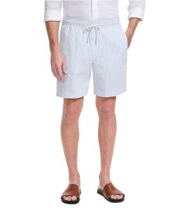 �����Y�G���h �����Y �{�g���X �n�[�t�p���c�E�V���[�c Lands' End Men's 7 Seersucker Pull On Deck Short Soft french blue stripes �u���[