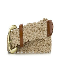 �p�g���V�A�i�V�� ���f�B�[�X �A�N�Z�T���[ �x���g ���U�[ Patricia Nash Istres Rope and Leather Braided Belt Natural/Tan �^��