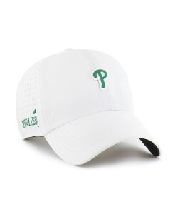 47 �u�����h �����Y �A�N�Z�T���[ �X�q '47 Brand Men's White Philadelphia Phillies Elevated Greens Clean Up Adjustable Hat White �z���C�g