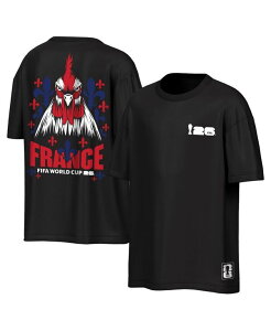 �A�E�^�[�X�^�b�t �����Y �g�b�v�X T�V���c Outerstuff Men's Black France National Team FIFA World Cup 2026 Rally Oversized 2-Hit-Shirt Black �u���b�N