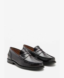 �}���S �����Y �V���[�Y �X���b�|���E���[�t�@�[ ���U�[ MANGO Men's Aged-Leather Loafers Burgundy �o�[�K���f�B