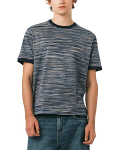 �o�b�t�@���[�E�f�C�r�b�h�E�r�g�� �����Y �g�b�v�X T�V���c Buffalo David Bitton Men's Horizontal Stripe Pattern T-Shirt Whale �X�g���C�v
