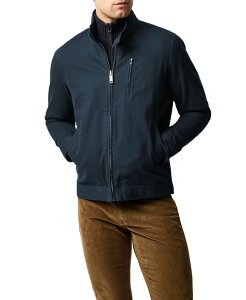 ���b�h�A���h�O�� �����Y �A�E�^�[ �W���P�b�g�E�u���]�� �R�b�g�� Rodd & Gunn Men's Armitage Cotton Harrington Jacket Marine