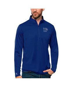 �A���e�B�O�A �����Y �g�b�v�X �V���c Antigua Men's Royal Memphis Tigers Tribute Quarter-Zip Top Royal �A�j�}��