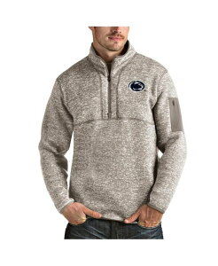 �A���e�B�O�A �����Y �A�E�^�[ �W���P�b�g�E�u���]�� Antigua Men's Oatmeal Penn State Nittany Lions Fortune Half-Zipullover Jacket Oatmeal �I�[�g�~�[��