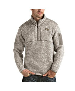 �A���e�B�O�A �����Y �A�E�^�[ �W���P�b�g�E�u���]�� Antigua Men's Oatmeal Georgia Tech Yellow Jackets Fortune Half-Zipullover Jacket Oatmeal �I�[�g�~�[��