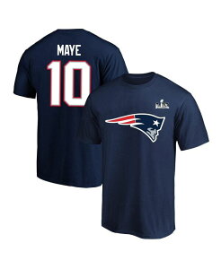 �t�@�i�e�B�N�X �����Y �g�b�v�X T�V���c �g�[�� Fanatics Men's Drake Maye Navy New England Patriotsuper BowlX Patch Big & Tall Name & Number T-Shirt Navy �l�C�r�[